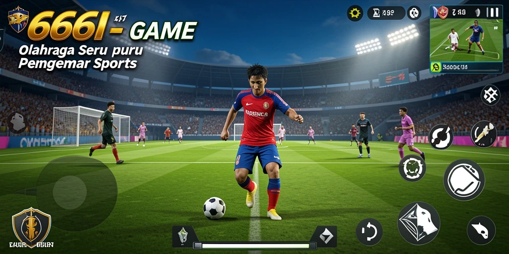 Tampilan gameplay olahraga yang menarik dari 666I.