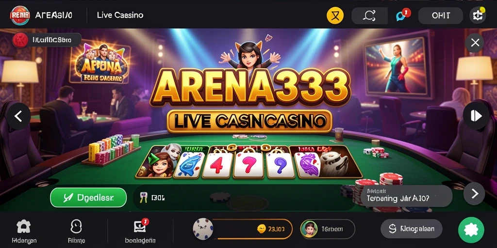 Visual gameplay Live Casino yang mendebarkan dan interaktif.