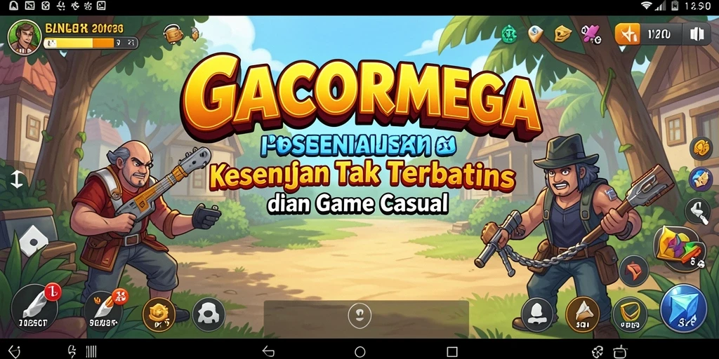 Tampilan gameplay menarik dalam GACORMEGA yang penuh warna.