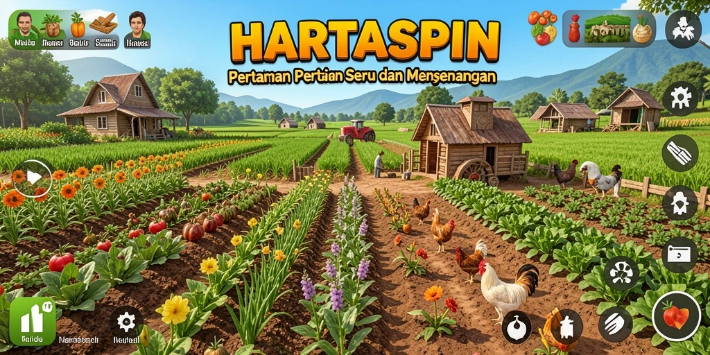 Tampilan gameplay HARTASPIN yang seru dan interaktif.