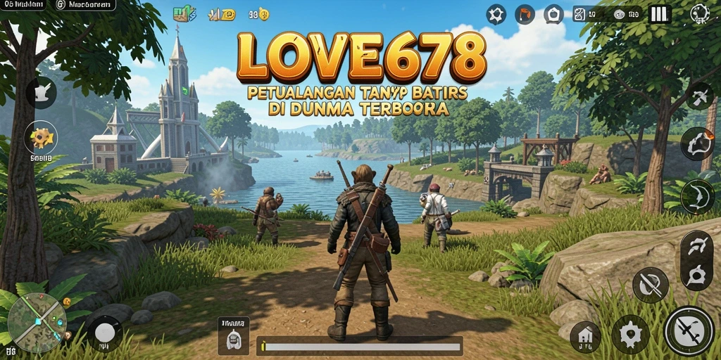 Screenshot gameplay LOVE678 menampilkan eksplorasi dunia terbuka yang menakjubkan.