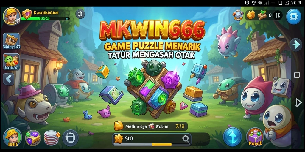 Tampilan gameplay menantang dari MKWIN666 dengan berbagai puzzle.