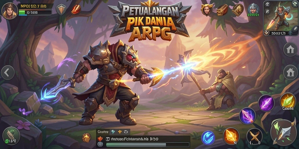 Tampilan gameplay menakjubkan dari MPO2121 dalam dunia ARPG.