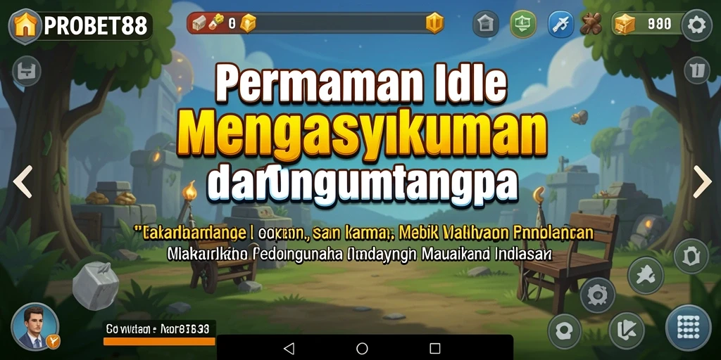 Tampilan gameplay seru dalam PROBET88 dengan elemen idle yang menarik.