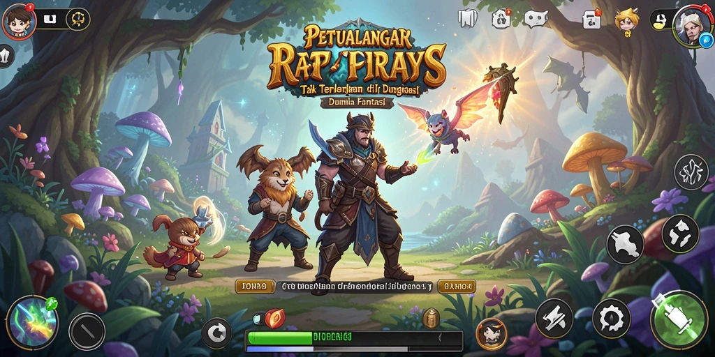 Screenshot gameplay RPVIP7 menunjukkan aksi seru dalam petualangan.