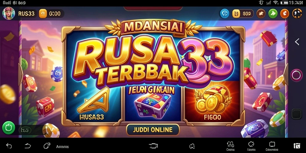Tampilan gameplay RUSA33 yang menarik dengan berbagai tema slot.