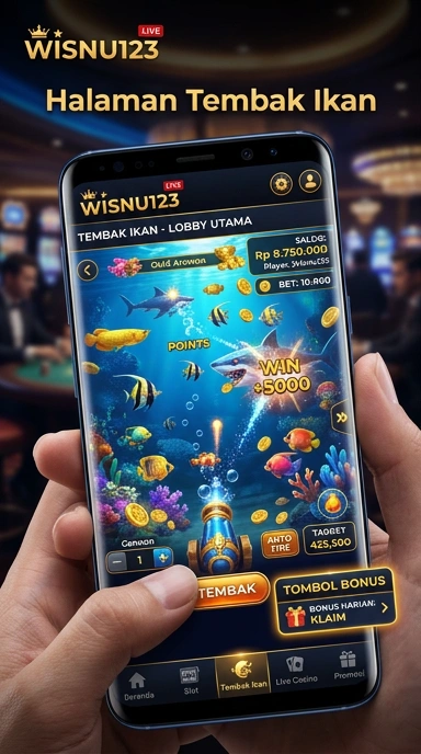 Screenshot aplikasi dengan pilihan fitur beragam dari wisnu123.