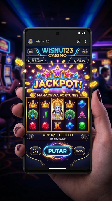 Menu navigasi intuitif di aplikasi wisnu123.